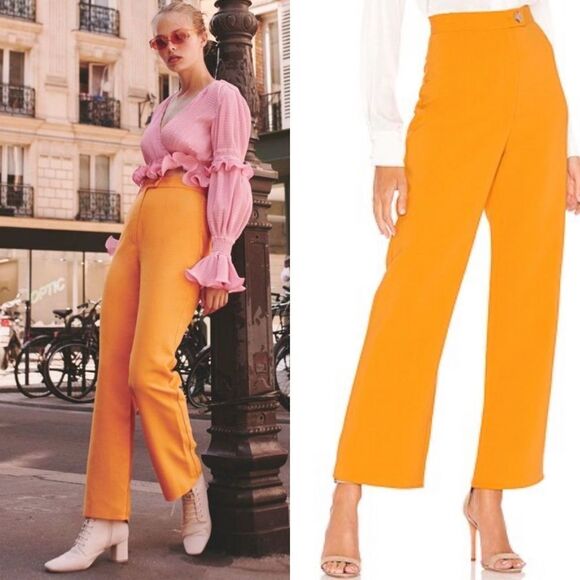 Urban Outfitters Pants - KEEPSAKE the label orange high rise trouser‎ pants urban outfitters women’s 4